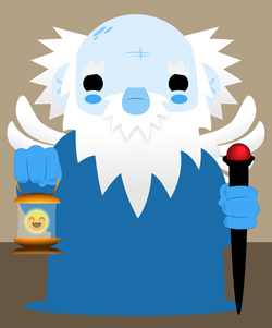 Chibi Tarot IX - The Hermit - WIP 2